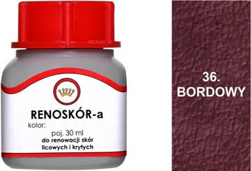 BORDOWY RENOSKÓR FARBA DO BUTÓW WILBRA DO SKÓRY 30