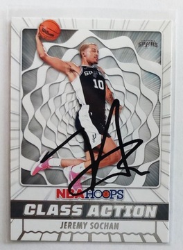 2022-23 Panini NBA Hoops Class Action #9 JEREMY SOCHAN Spurs AUTOGRAF
