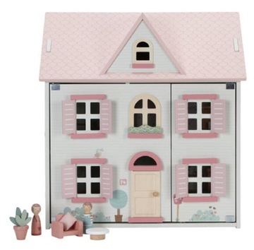 Domek dla lalek Otwierany Drewniany dla dzieci FSC 49 cm Little Dutch