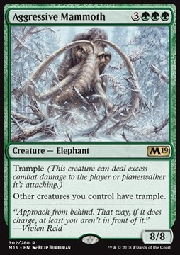 Aggressive Mammoth (Core Set 2019)