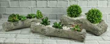 Винтажный ажурный подсвечник из цемента H33