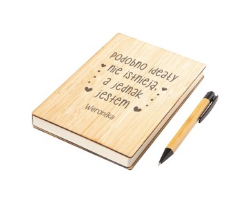 Notes pamiętnik ekologiczny personalizowany grawer