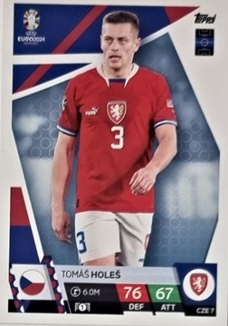 EURO 2024 TOPPS MATCH ATTAX CZE 7 TOMAS HOLES CZECHY