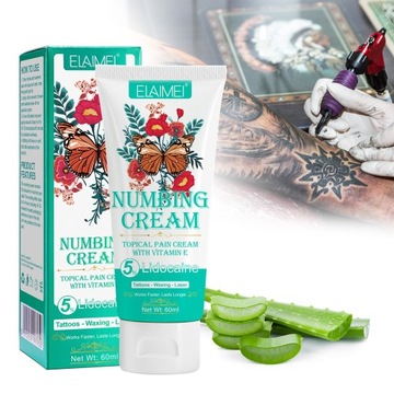 Tattoo Numbing Cream, Обезболивающий крем для тату, 60 мл