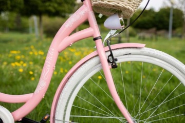 ВЕЛОСИПЕД ЖЕНСКИЙ ГОРОДСКОЙ 28 ДЮЙМОВ LIGHT LADIES Lavida С КОРЗИНОЙ, РОЗОВЫЙ