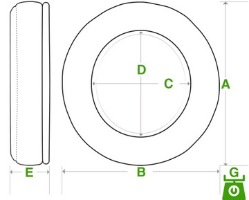 УНИВЕРСАЛЬНЫЕ НАУШНИКИ ДЛЯ НАУШНИКОВ ГУБКА 90MM 9CM