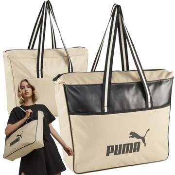 TORBA NA RAMIĘ PUMA SPORTOWA MATERIAŁOWA TOREBKA MIEJSKA POJEMNA SHOPPER