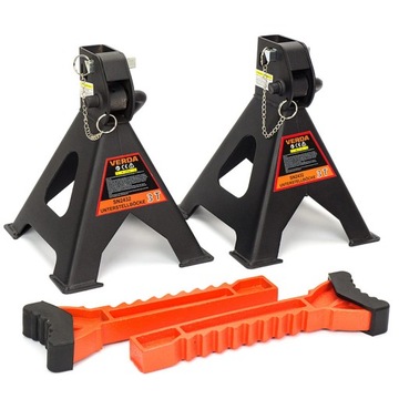 АВТОМОБИЛЬНЫЕ ОПОРЫ С ЗАМКОМ 3Т 2ШТ. СТЕНДЫ ДЛЯ МАСТЕРСКИХ + РЕЗИНОВЫЕ СТЕНДЫ