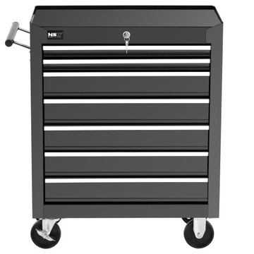 Тележка, передвижной шкаф для инструментов с ручкой, 7 ящиков
