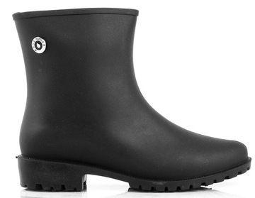 6271 CZARNE ELEGANCKIE KALOSZE BOTKI DAMSKIE 39