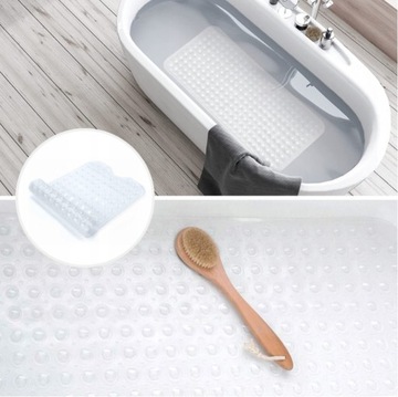 Коврик ПРОТИВСКОЛЬЗЯЩИЙ для ванной, ванны и душа SUPER STRONG 100x40см