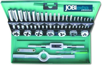 GWINTOWNIKI NARZYNKI M3-M12 stal wolfram 32el metalowa kaseta PREMIUM X9182