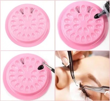 Подставка для розовых капель клея для ресниц, 10 шт Prima Derma