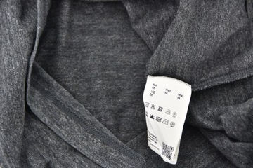 HUGO BOSS koszulka męska longsleeve grafitowa długi rękaw bawełna