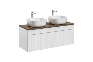 SZAFKA ŁAZIENKOWA BLAT UMYWALKI 120 CM RYFLOWANA
