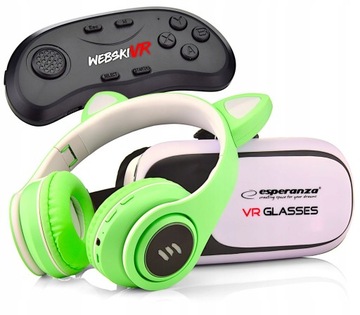 PREZENT NA GWIAZDKĘ ZESTAW VR GOGLE OKULARY 360 STOPNI +GAMEPAD BLUETOOHT