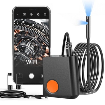 ENDOSKOP KAMERA INSPEKCYJNA 7.9mm DUAL FHD WIFI Android iOS 5m + AKCESORIA