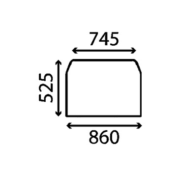 szyba dachowa Manitou MLT 1035, 634, 731, 735-120
