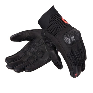 RĘKAWICE MOTOCYKLOWE REBELHORN GAP III BLK/RED XL