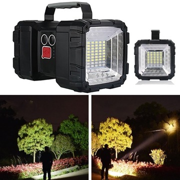 Mocna latarka akumulatorowa z powerbankiem led