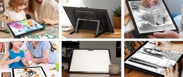 Wireless Lightpad A3 со встроенным держателем и верхним зажимом Черный