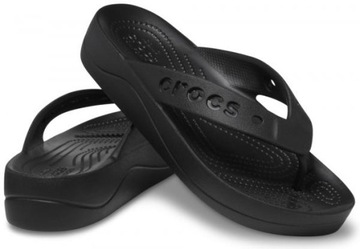 Damskie Lekkie Japonki Klapki Crocs Baya 208395 Platform Flip 38-39