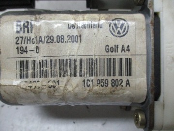 GOLF 4 IV 98-03 MOTOREK OKNO PRAVÝ PŘEDNÍ 1C1959802A