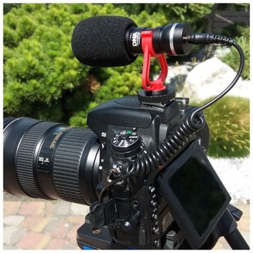 НАПРАВЛЕННЫЙ МИКРОФОН ДЛЯ ТЕЛЕФОННОЙ КАМЕРЫ С КРЫШКОЙ DSLR CASE 3,5 DSLR