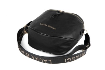 СУМКА НА ПЛЕЧО LAURA BIAGGI, БЕЖЕВАЯ, С НАСТЕННЫМ РЕМЕНЕМ С ЛОГОТИПОМ