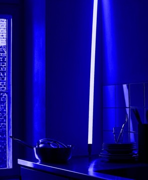 Niebieska Świetlówka LED Neon Wtyczka 230V