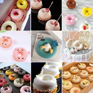 Силиконовая форма для пончиков, пончиков, пончиков, 6 шт.