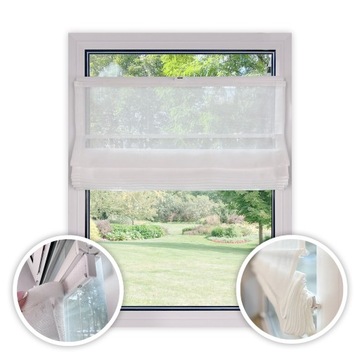 Roleta rzymska REV góra dół plisa 150x100cm