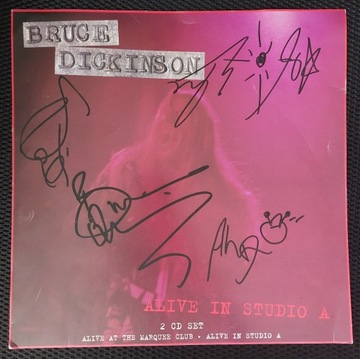 БРЮС ДИКИНСОН Жив в студии Литография АВТОГРАФ Iron Maiden