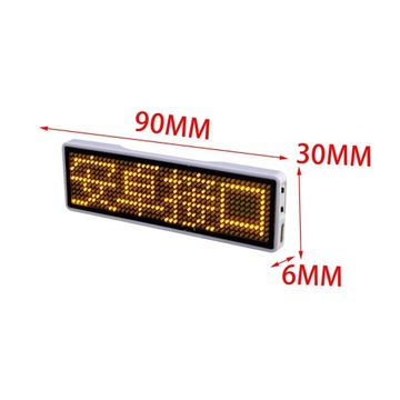 znak led odznaka oznakowanie kontrola aplikacji billboard oznakowanie żółty