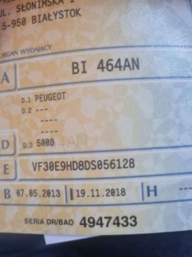 Peugeot 5008 I Minivan 1.6 HDi FAP 115KM 2013 Peugeot 5008 Style 1.6hdi 115KM 7-osob Sprawdz 1.6 Diesel 115KM, zdjęcie 19