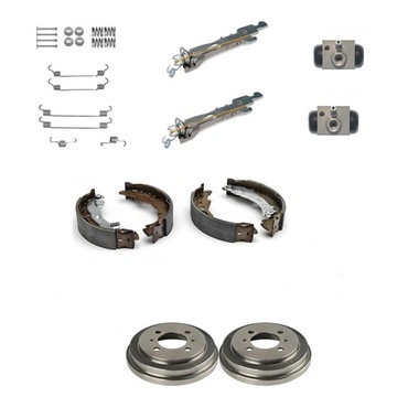 Bębny + szczęki sprężynki cylinderki samoregulatory C1 Peugeot 107 Aygo I