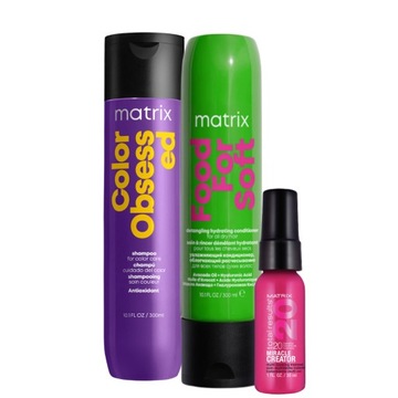 Matrix Zestaw Color Obsessed + Food For Soft szampon odżywka 300ml + GRATIS