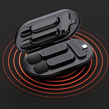 Портативный беспроводной петличный микрофон DSP с автоматическим подключением Plug Play 2