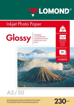 PAPIER FOTOGRAFICZNY A5 błyszczący 230g 50szt.