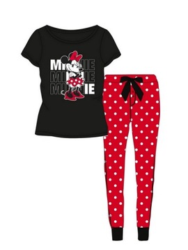 Piżama damska Disney Myszka Minnie Mouse bluzka długie spodnie XL czerwona