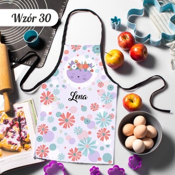FARTUSZEK KUCHENNY DLA DZIECI PREZENT NA DZIEŃ DZIECKA FARTUSZEK Z IMIENIEM