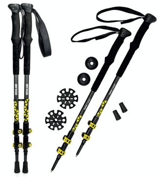 KIJKI KIJE TREKKINGOWE NORDIC WALKING RAPID CARBO