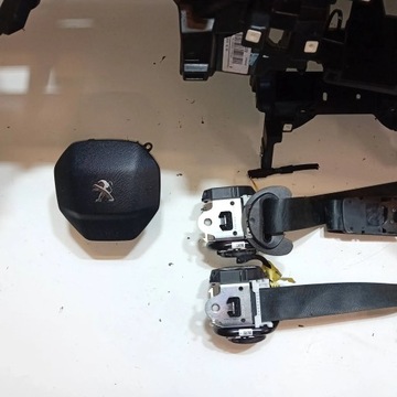 Peugeot 508 2-го поколения, консоль подушек безопасности, комплект ремней безопасности