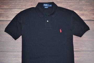 POLO RALPH LAUREN CUSTOM FIT KOSZULKA POLO BLACK MEN IDEAŁ L/XL