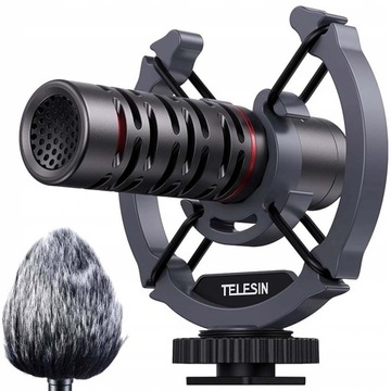НАПРАВЛЕННЫЙ МИКРОФОН TELESIN MIC-VM02 С ФИЛЬТРОМ