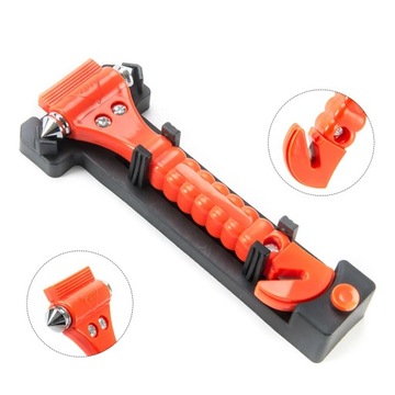 MŁOTEK BEZPIECZEŃSTWA DO SZYB NÓŻ DO CIĘCIA PASÓW