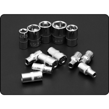 НАБОР ТОРЦЕВЫХ КЛЮЧЕЙ, ТОРЦОВЫХ НАСАДОК, ТРЕЩОТКИ, ПЕРЕХОДНИКОВ ДЛЯ ШЕСТИГРАННЫХ TORX, 46 шт.