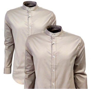KOSZULA MĘSKA STÓJKA CASUAL SPORTOWA 3XL