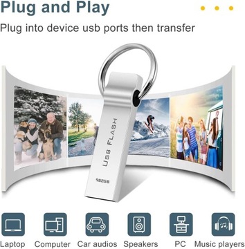 МЕТАЛЛИЧЕСКИЙ БРЕЛОК-БРЕЛОК НА 982 ГБ USB 3.0