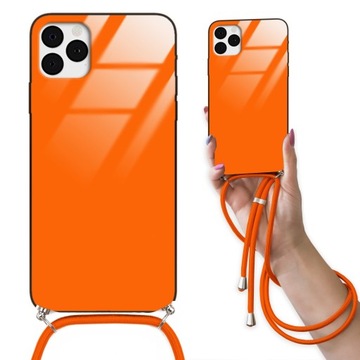 ETUI CROSSGLAM POMARAŃCZOWY do IPHONE 11 PRO Smycz